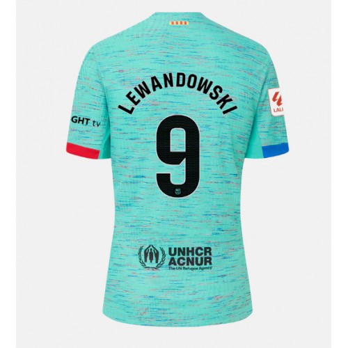 Fotballdrakt Herre Barcelona Robert Lewandowski #9 Tredjedrakt 2023-24 Kortermet